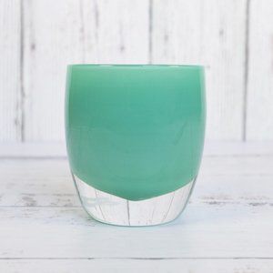 Glassybaby 'Strength' Handblown Sea Green Votive Candle Holder